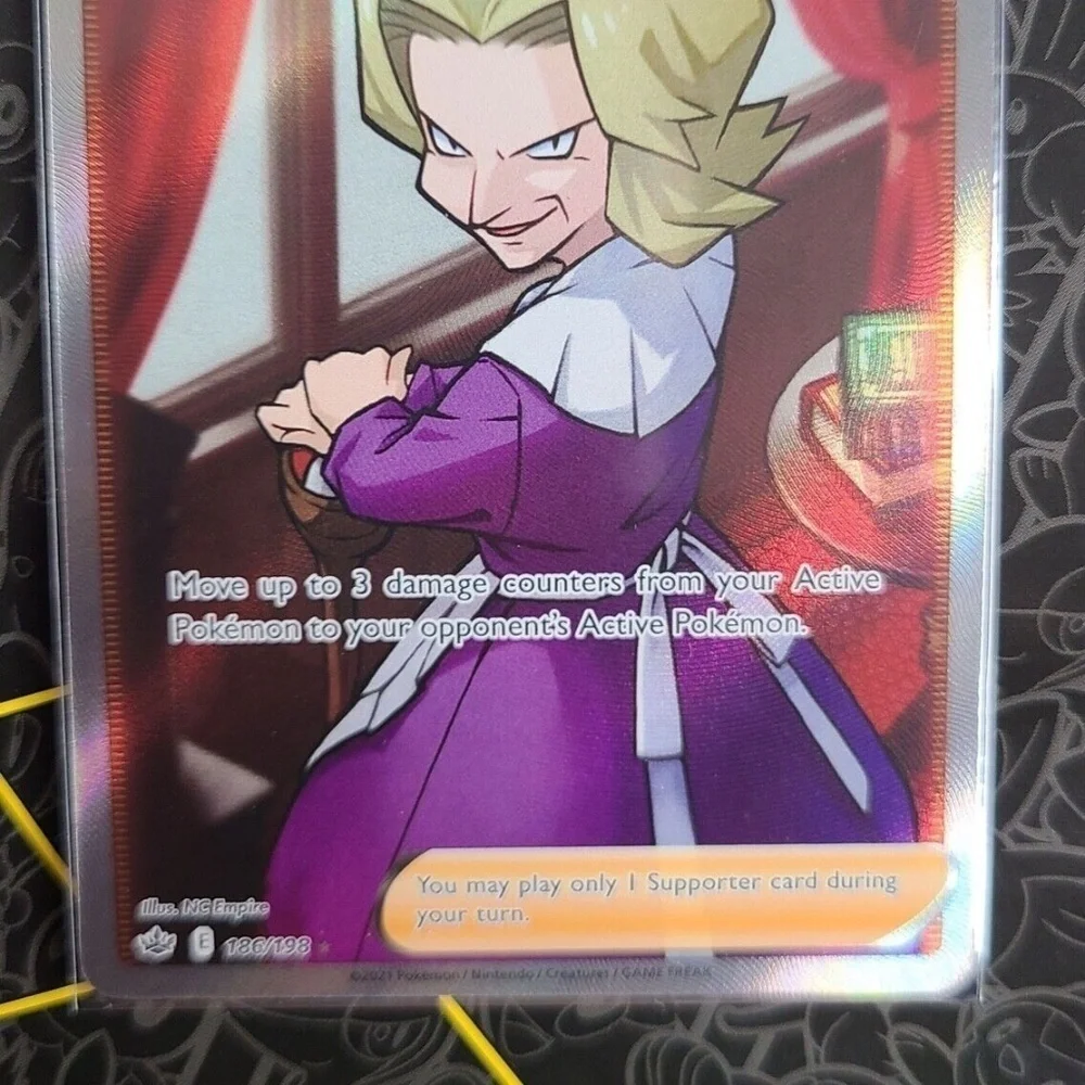 Agatha 186/198 Pokemon TCG Chilling Reign Holo Full Art